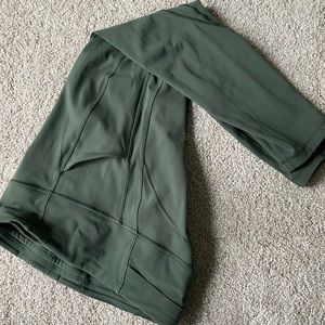 Lululemon 25” high waisted leggings in dusty green